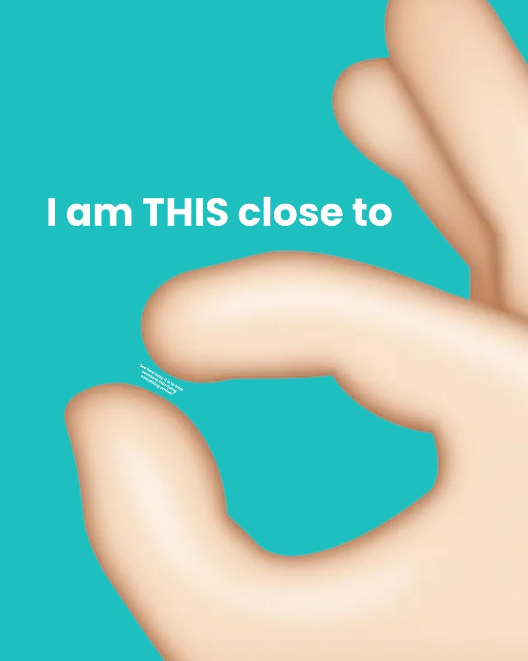 Microscopic-text visual trick